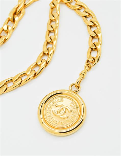 vintage chanel chain|authentic Chanel belt.